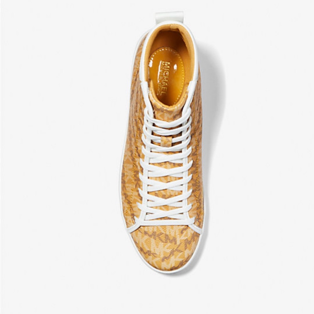 Michael Kors Gold Sneakers with Cork Texture